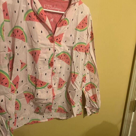 PJ salvage watermelon pajama top M - Picture 4 of 8